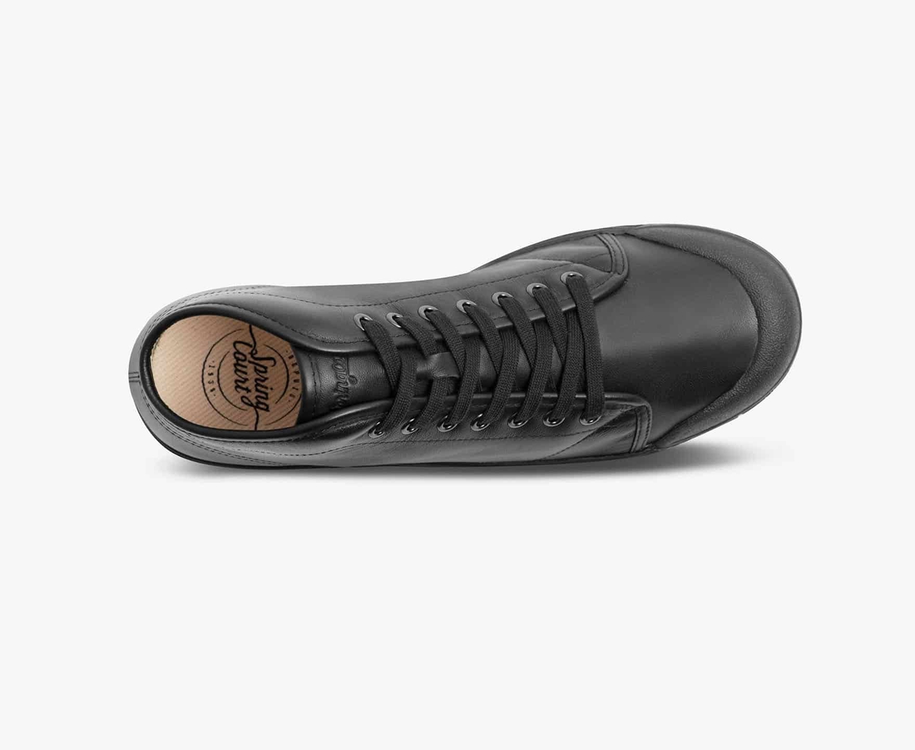 Spring Court B2 SHEEPSKIN Men's Trainers Black | South Africa-10TRAVKMP